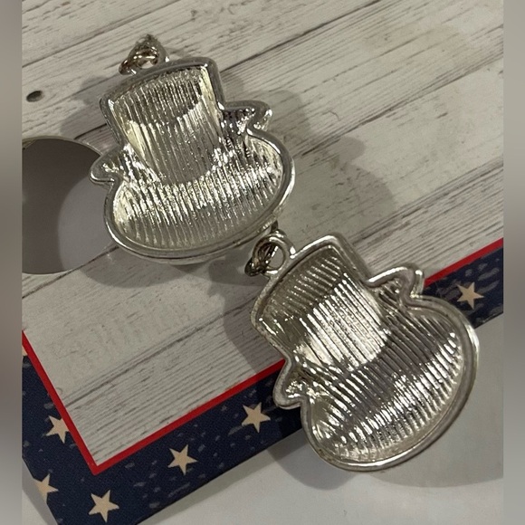 NEW Patriotic Cat Earrings - Picture 2 of 2